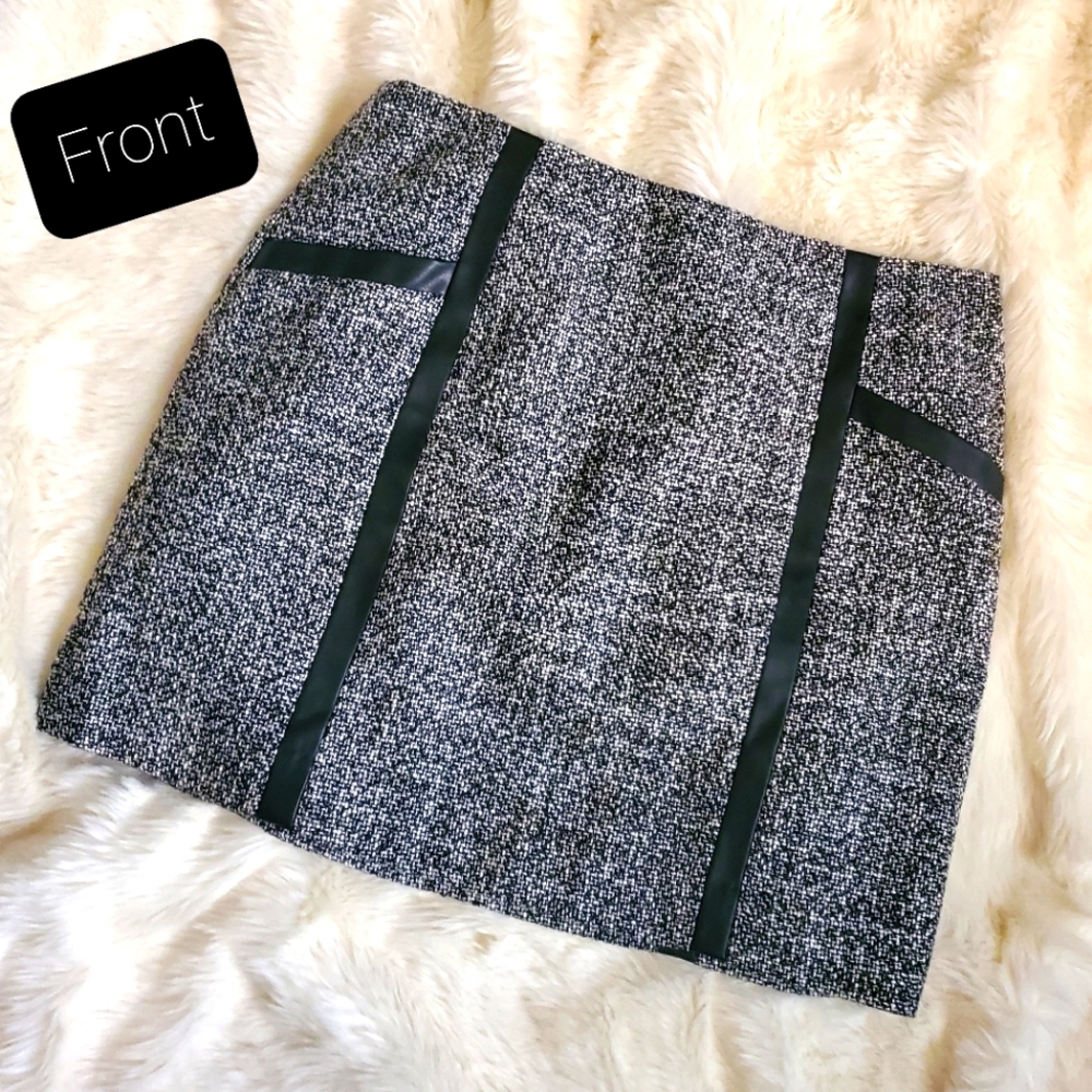 Banana Republic Black and White Short Skirt